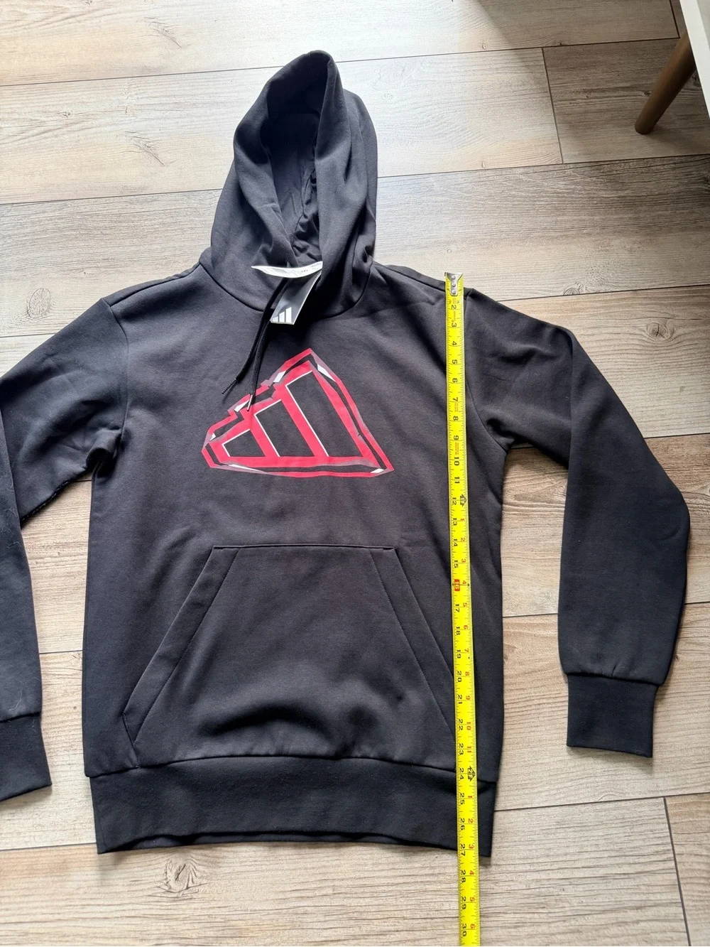 Adidas Men's Size Small Evo Pullover Hoodie. Black/Red. New with Tags